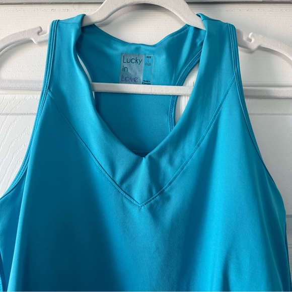 Blue lucky in love athletic top - large - Picture 9 of 11